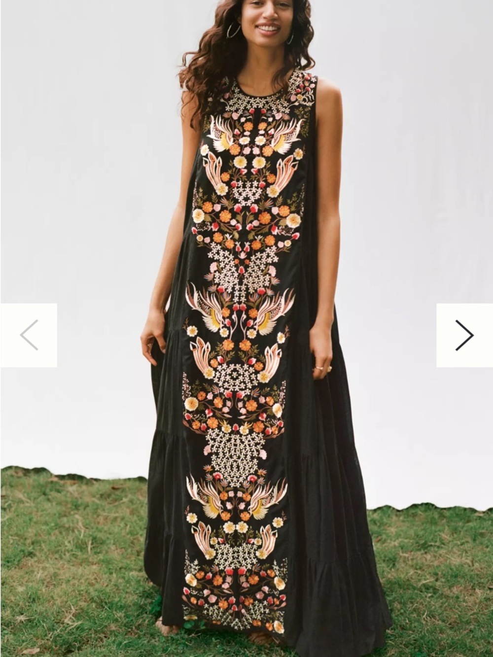 Samant chauhan jacaranda tiered maxi dress